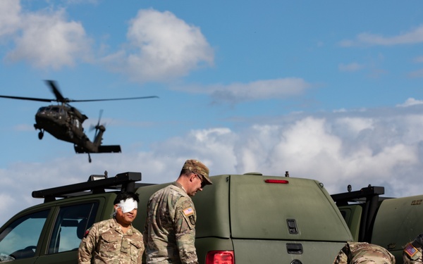 83rd CSSB Trains for Air Medevac During Saber Junction 2025