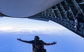 From the Sky to Across the Sea: Airmen and Marines Drop Together at MCBH