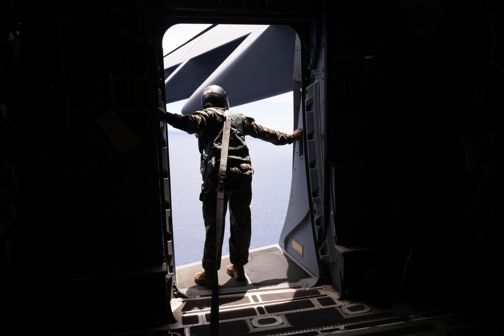 From the Sky to Across the Sea: Airmen and Marines Drop Together at MCBH