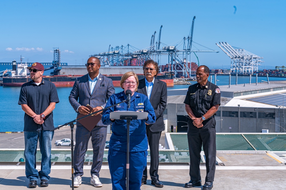 Unified Command speaks at Pier G Container Incident press conference
