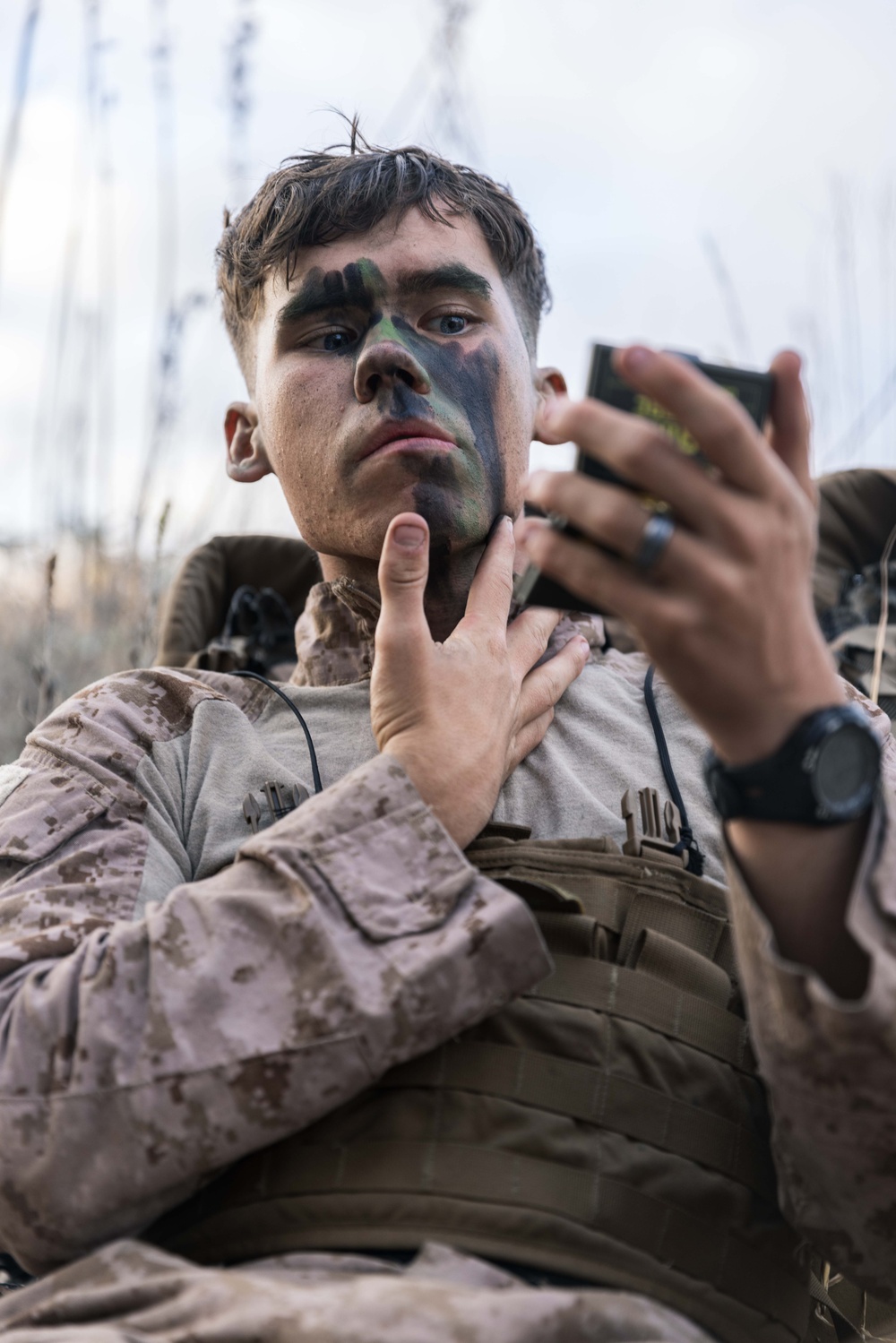 U.S. Marines with 2nd Bn., 4th Marines conduct patrol exercise
