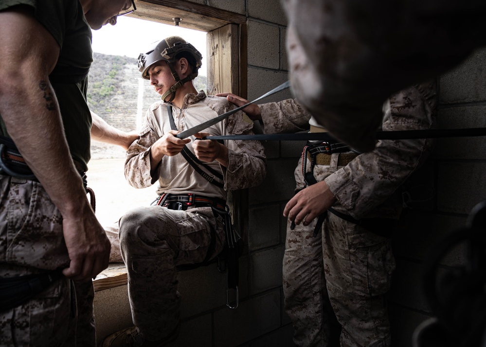 BLT 3/5 and V11 Marines conduct urban operations training and steep earth climbing during ACC