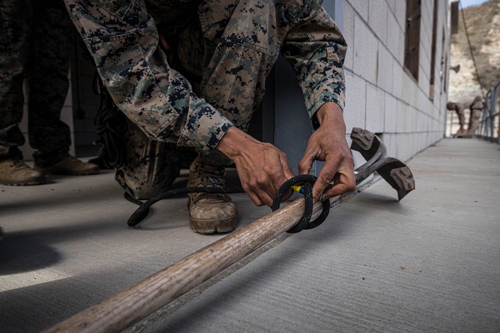 BLT 3/5 and V11 Marines conduct urban operations training and steep earth climbing during ACC