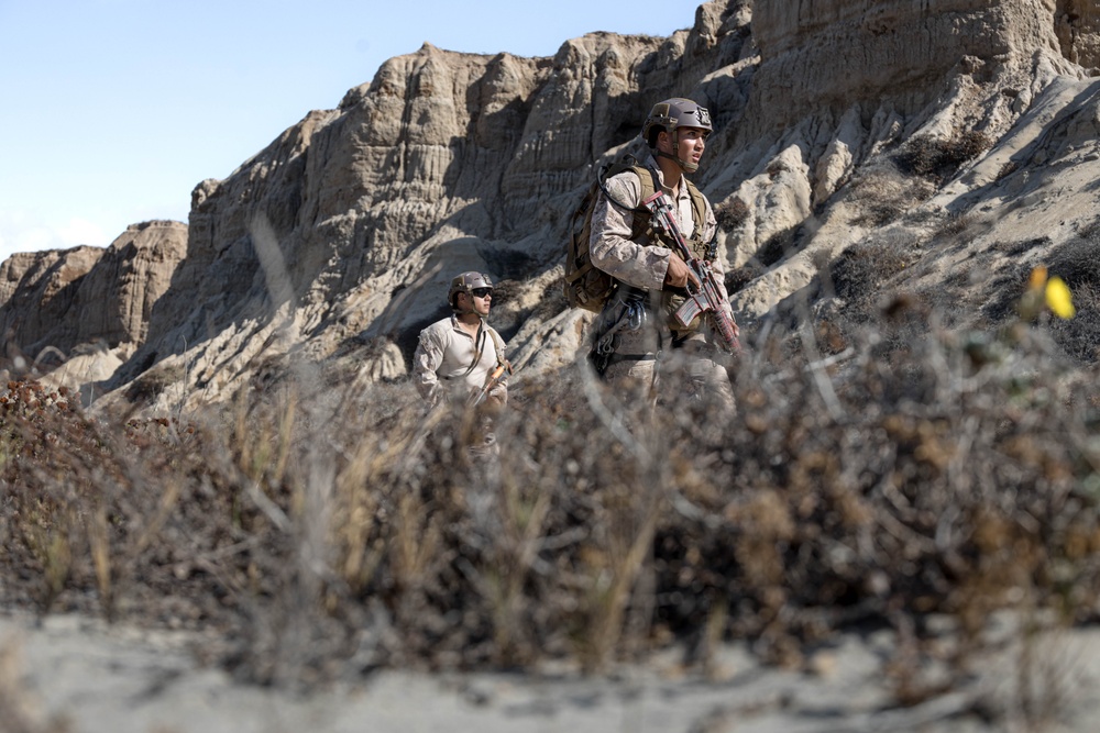 BLT 3/5 and V11 Marines conduct urban operations training and steep earth climbing during ACC