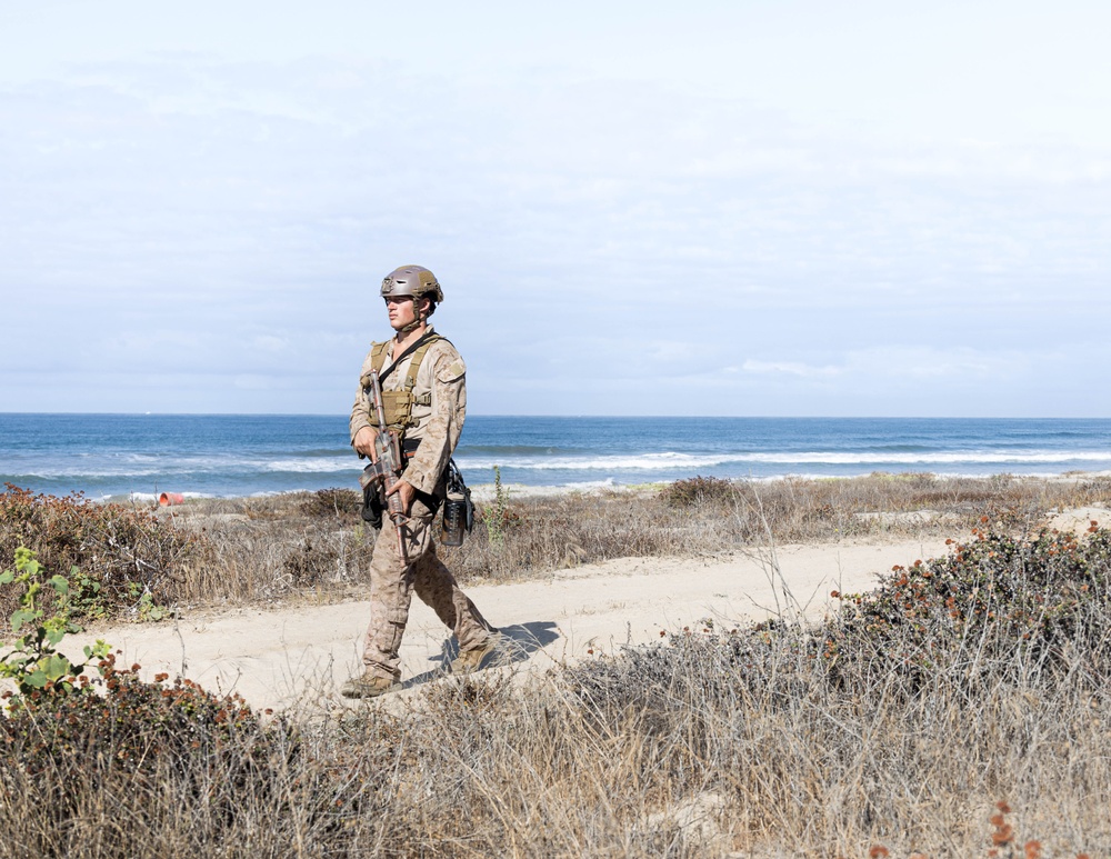 BLT 3/5 and V11 Marines conduct urban operations training and steep earth climbing during ACC