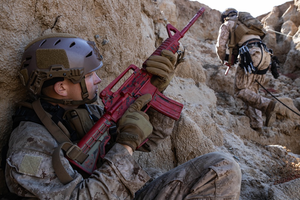 BLT 3/5 and V11 Marines conduct urban operations training and steep earth climbing during ACC