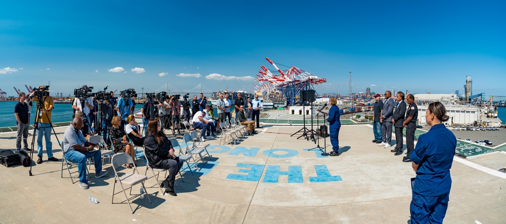 Unified Command speaks at Pier G Container Incident press conference