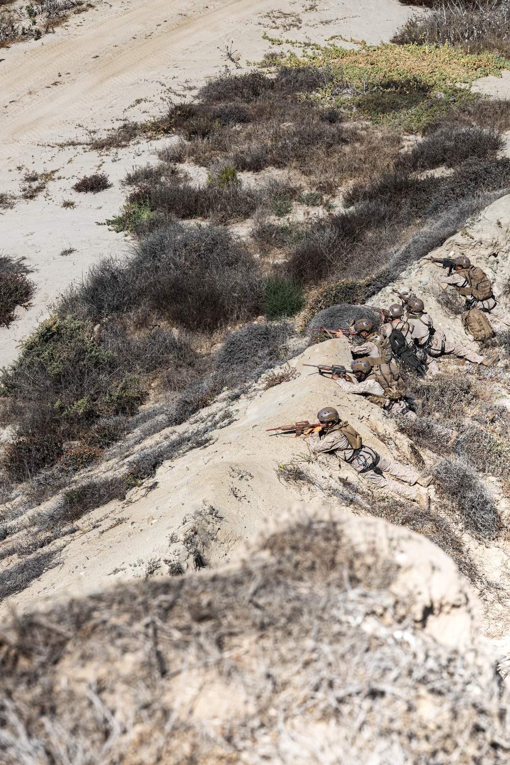 BLT 3/5 and V11 Marines conduct urban operations training and steep earth climbing during ACC