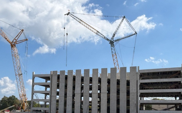 New Parking Garage Takes Shape for Sailors, Shipyard Workers