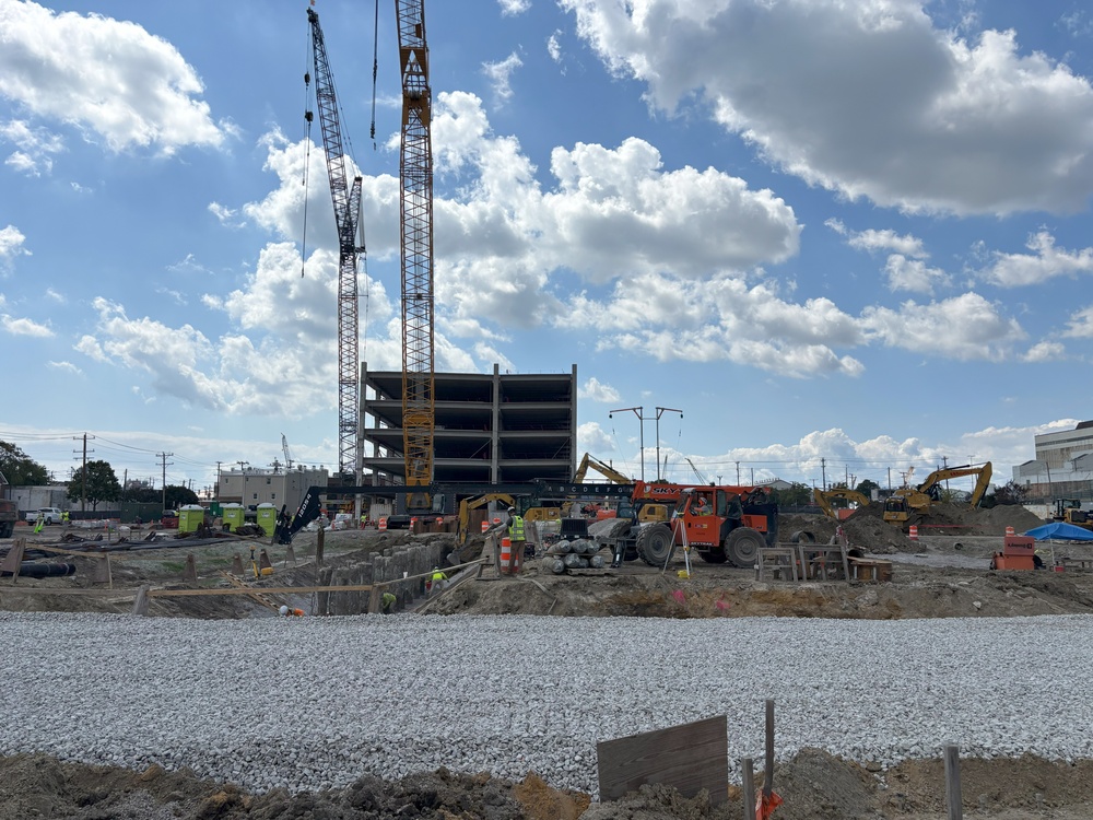 New Parking Garage Takes Shape for Sailors, Shipyard Workers
