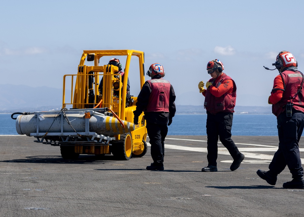 USS Theodore Roosevelt Ammunition Transfer