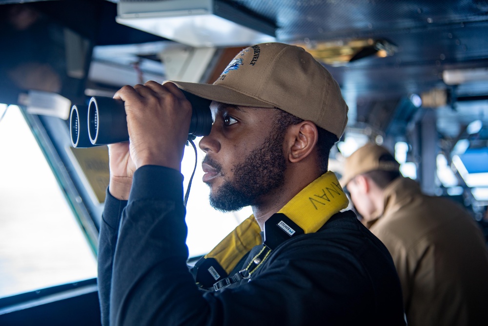 USS Theodore Roosevelt Watch Standers