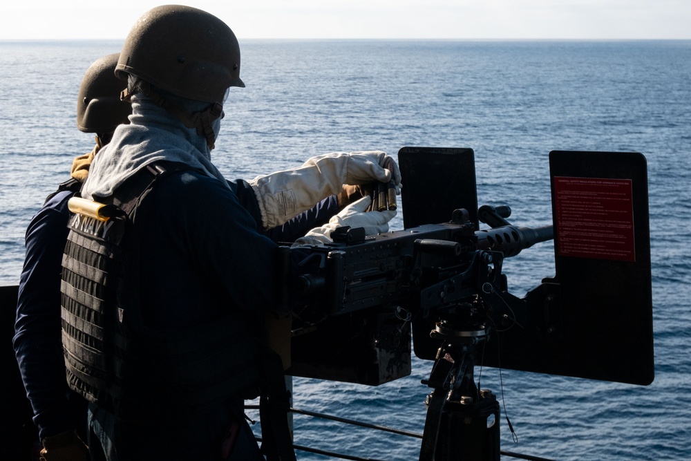 Boxer conducts live-fire exercise