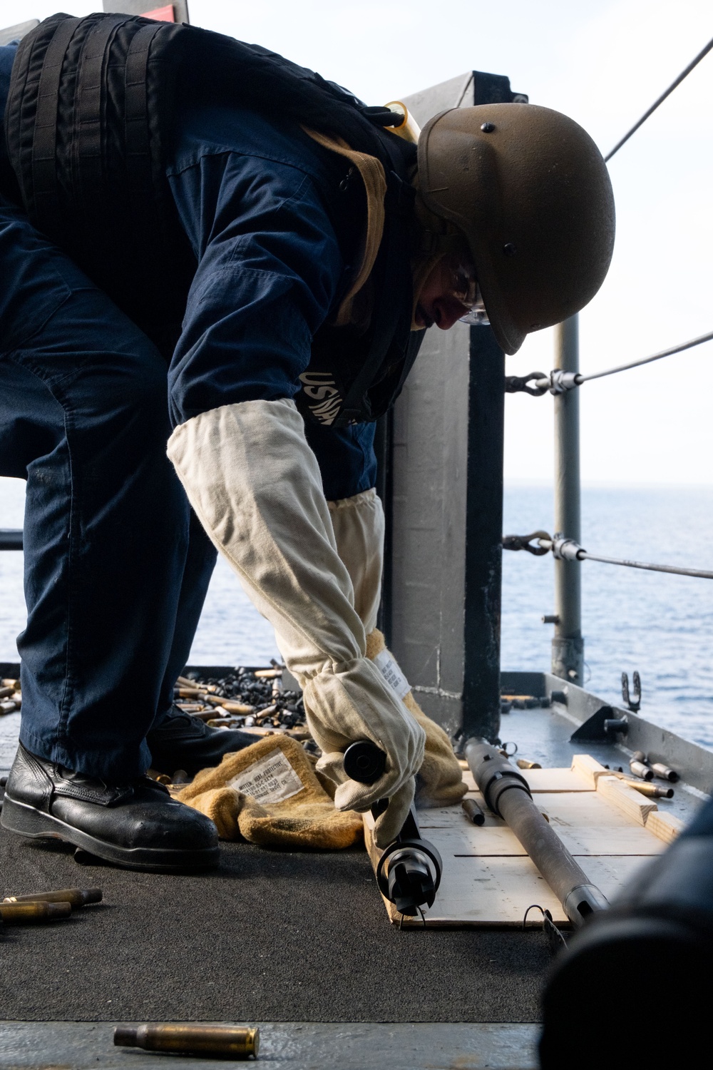 Boxer conducts live-fire exercise