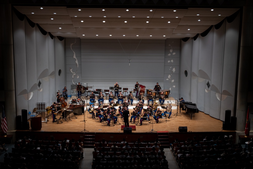 U.S. Marine and Japan Ground Self-Defense Force bands perform at the 28th Annual Friendship Through Music Concert