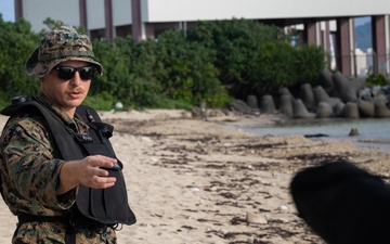 U.S. Marines conduct a beach landing site survey as part of Resolute Dragon 25