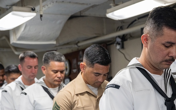 USS America (LHA 6) holds 9/11 Remembrance Ceremony