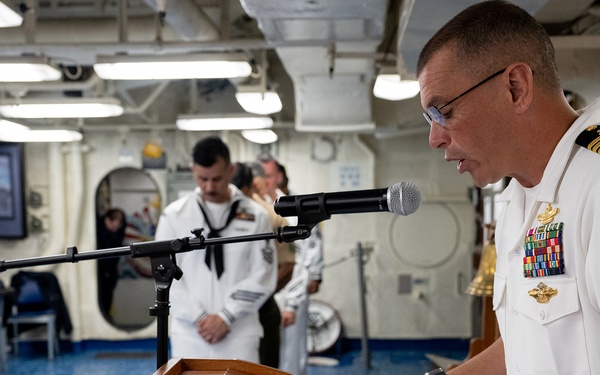 USS America (LHA 6) holds 9/11 Remembrance Ceremony
