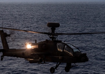 USS America (LHA 6) Conducts Joint Army AH-64E Apache Helicopter Exercise