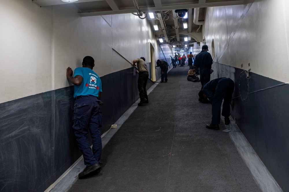 USS America (LHA 6) Conducts Preservation