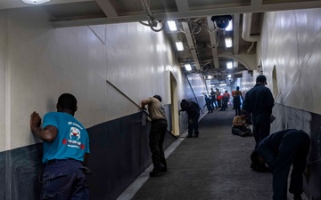USS America (LHA 6) Conducts Preservation