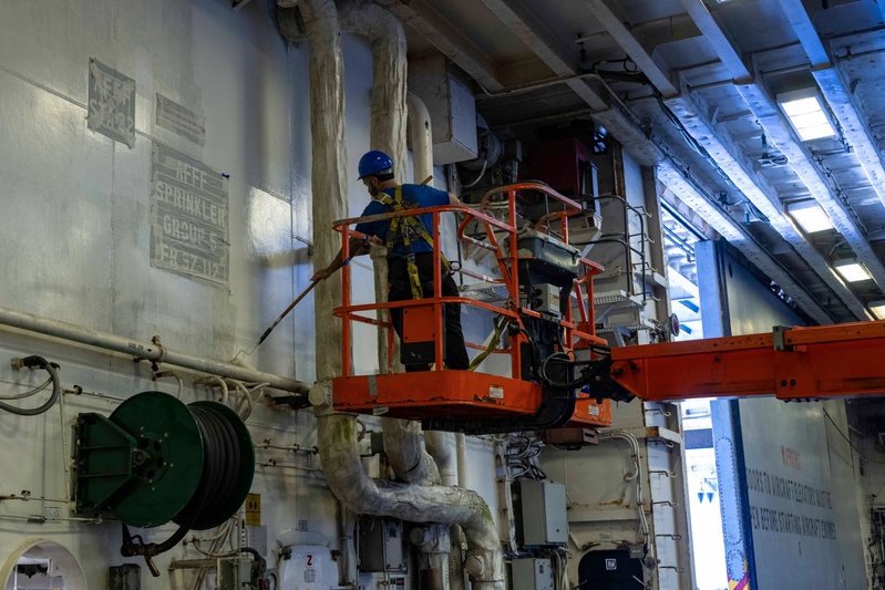 USS America (LHA 6) Conducts Preservation