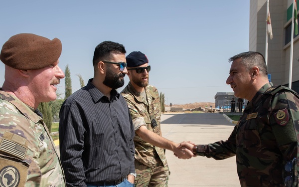 Coalition Forces visit a Peshmerga Hospital