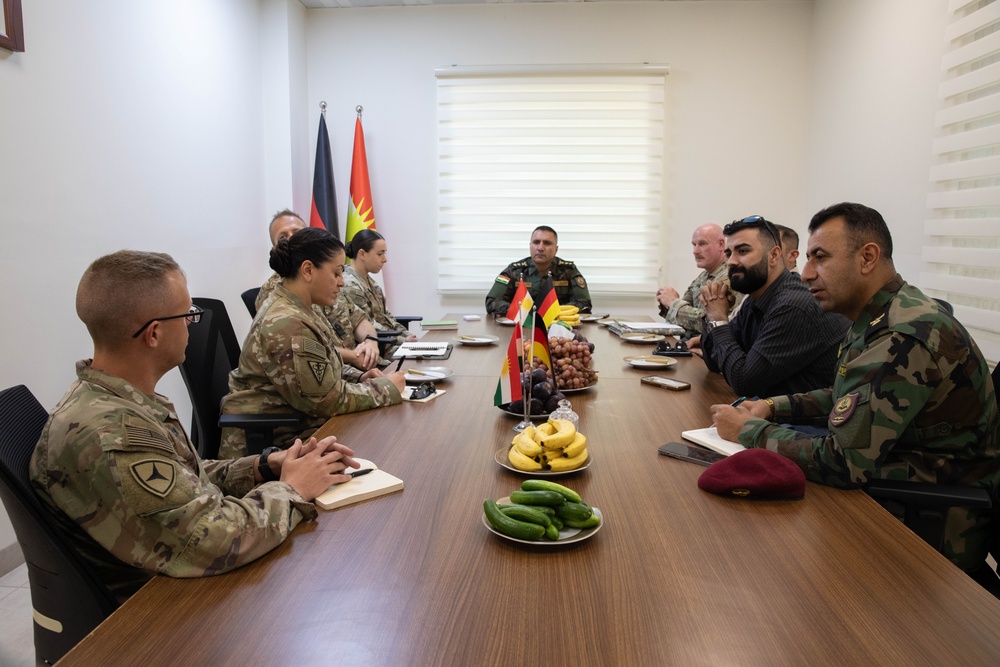 Coalition Forces Visit a Peshmerga Hospital