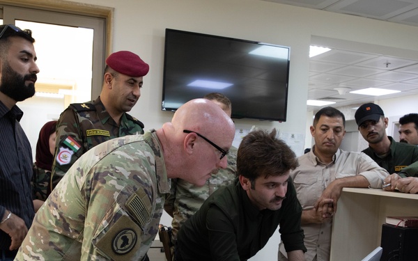 Coalition Forces Visit a Peshmerga Hospital