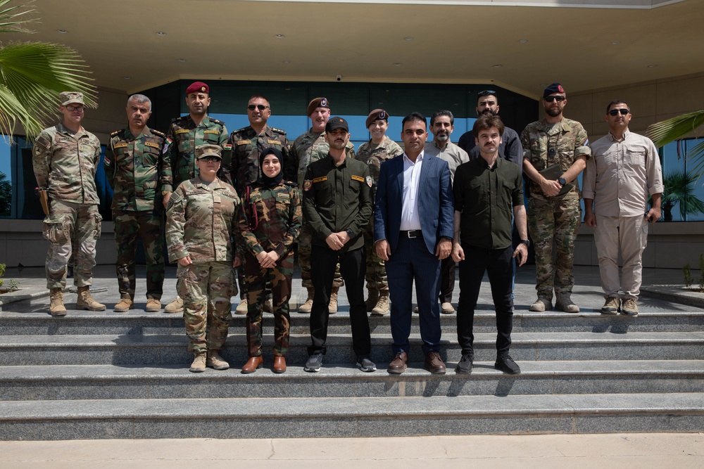 Coalition Forces visit Peshmerga Hospital