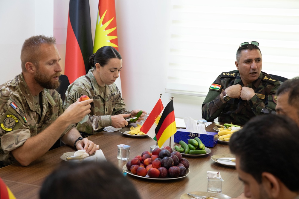 Coalition Forces Visit a Peshmerga Hospital