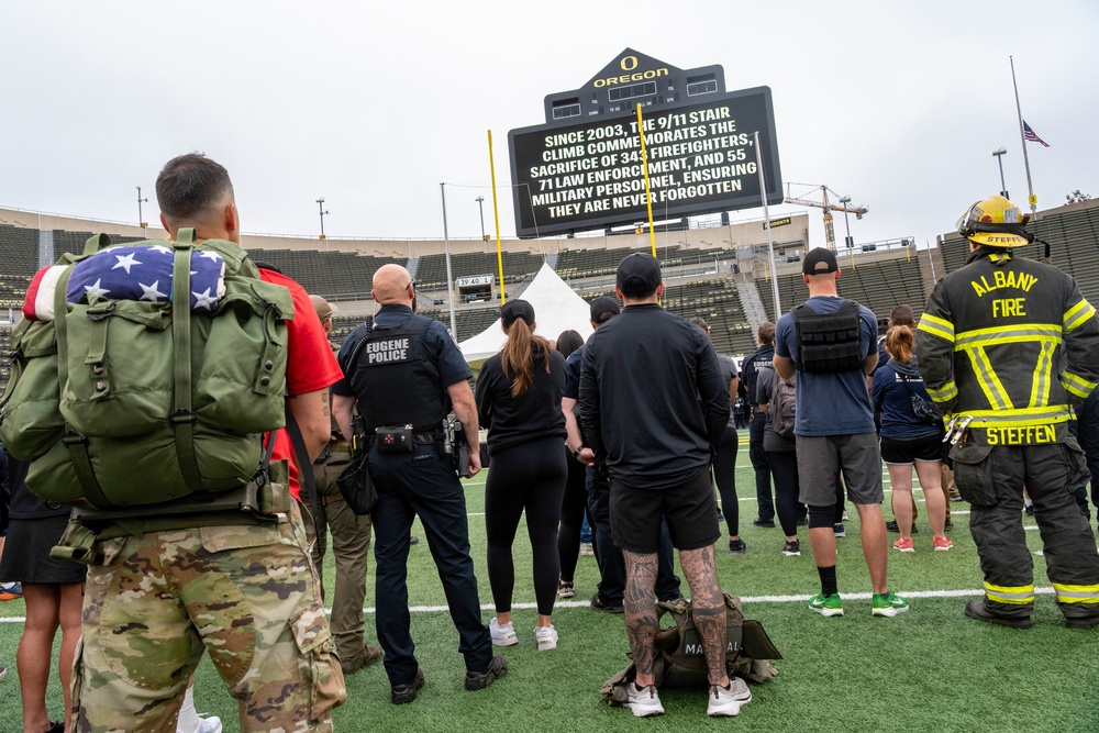 9/11 Memorial Stair Climb at Autzen Stadium