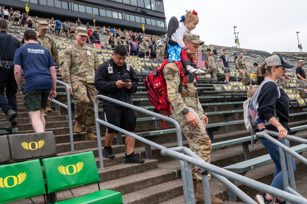 9/11 Memorial Stair Climb at Autzen Stadium