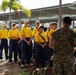 Kalaheo High School NJROTC tours MAG-24 Static Display