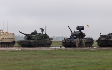 U.S. Soldiers prepare static display before BPTA Day