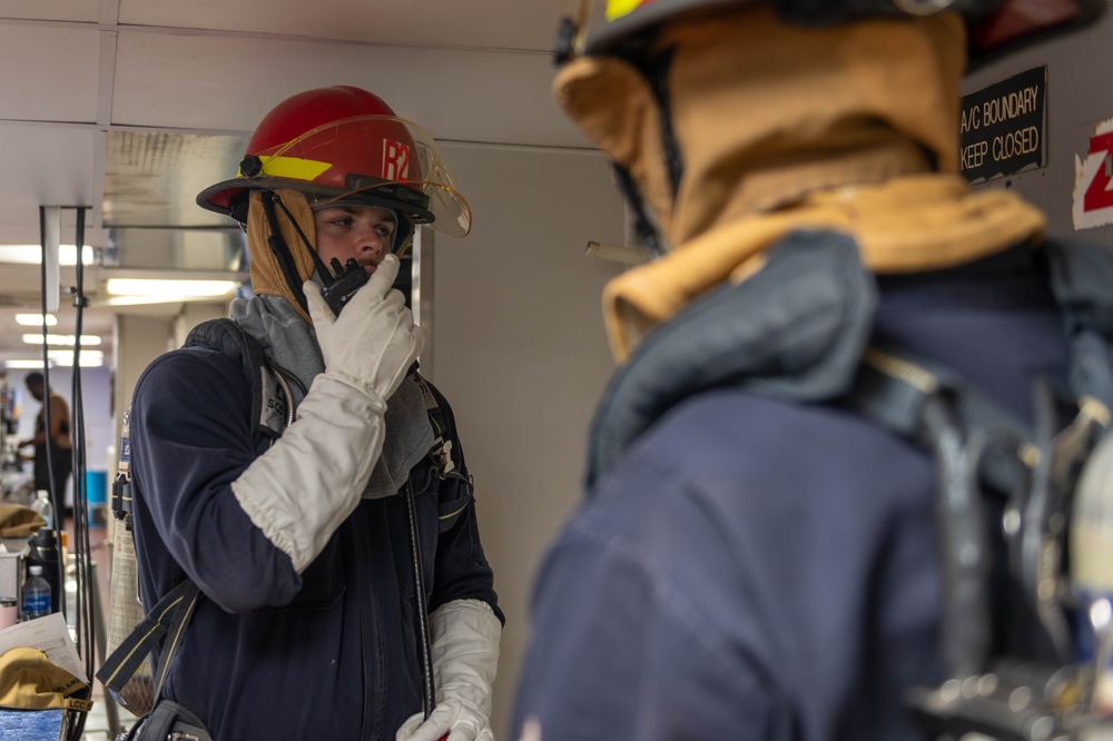 USS Blue Ridge Conducts General Quarters