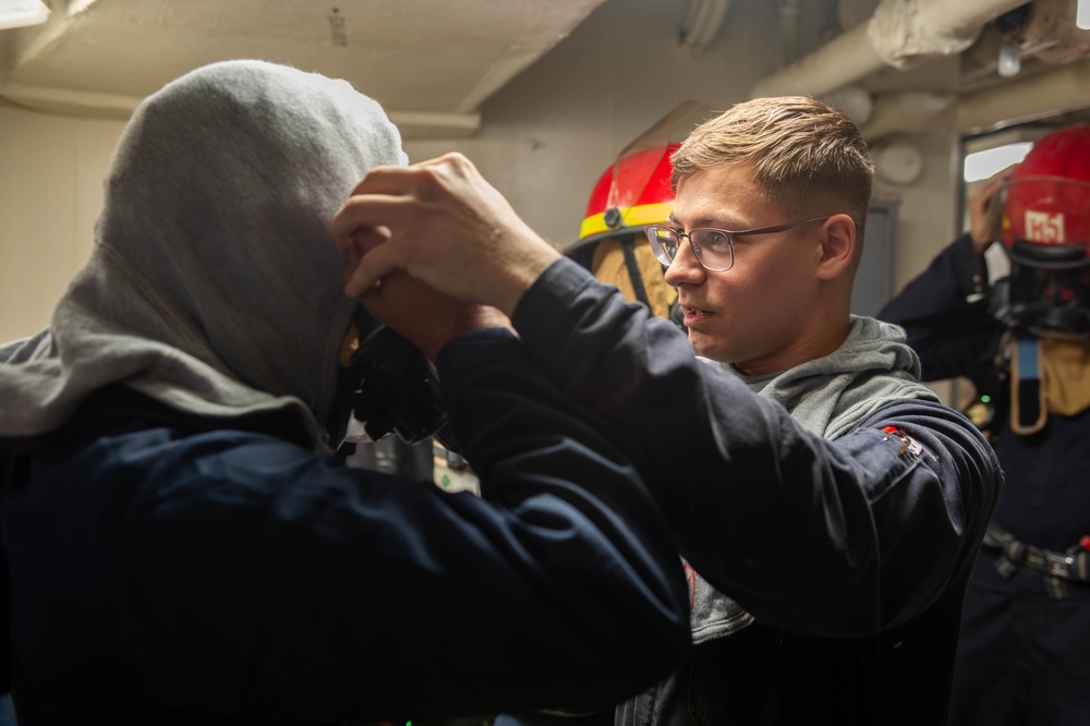 USS Blue Ridge Conducts General Quarters