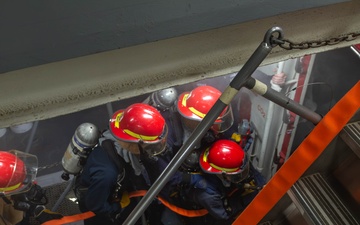 USS Blue Ridge Conducts General Quarters