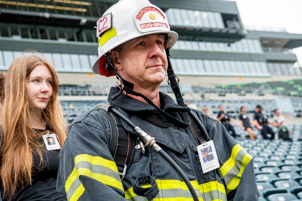 9/11 Memorial Stair Climb at Autzen Stadium