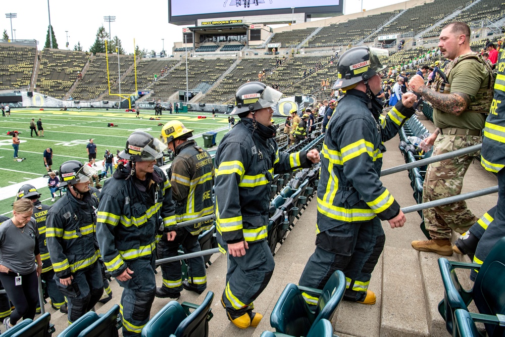 9/11 Memorial Stair Climb at Autzen Stadium