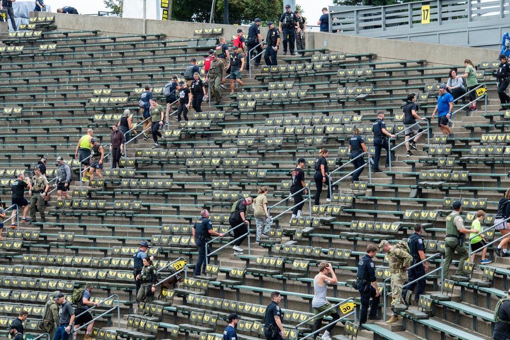 9/11 Memorial Stair Climb at Autzen Stadium