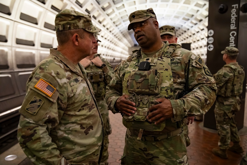 MS National Guard, Maj. Gen. Bobby Ginn, Jr., adjutant general, Visits Soldiers Supporting JTF D.C.