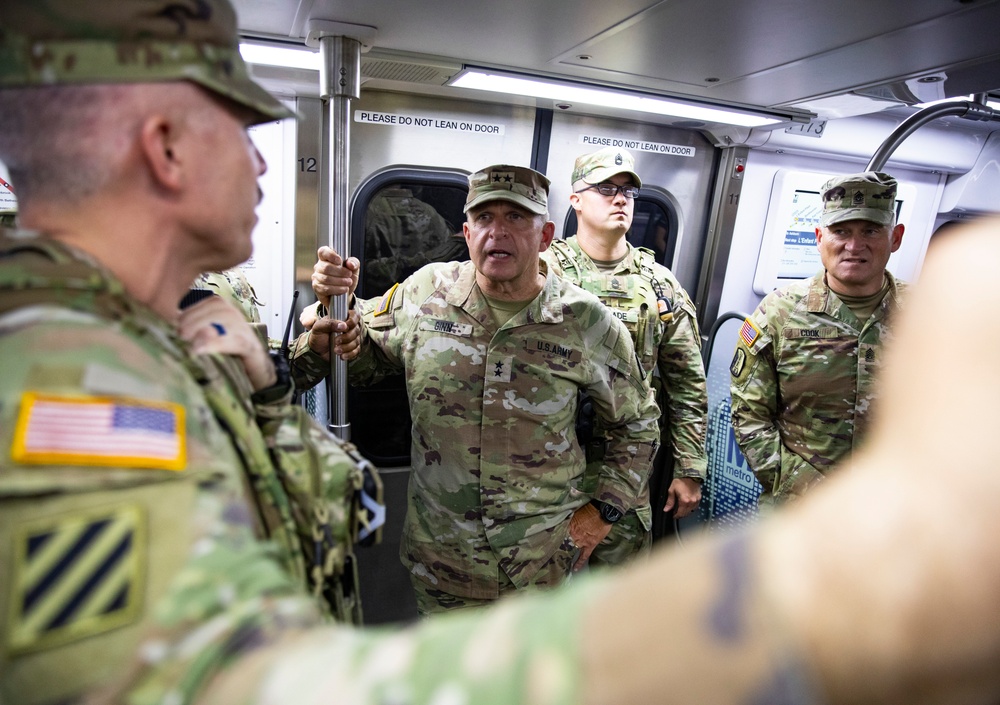 Maj. Gen. Bobby Ginn, Jr., The Adjutant General of the Mississippi National Guard, Visits Soldiers of the 112th Military Police Battalion