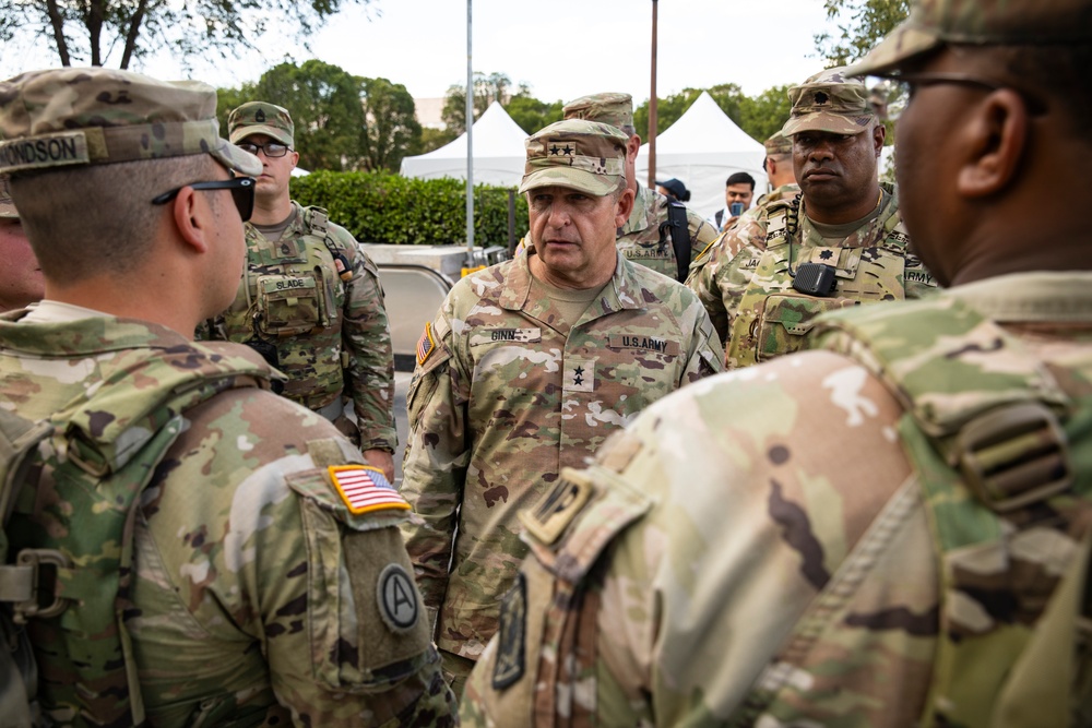 Maj. Gen. Bobby Ginn, Jr., The Adjutant General of the Mississippi National Guard, Visits Soldiers of the 112th Military Police Battalion