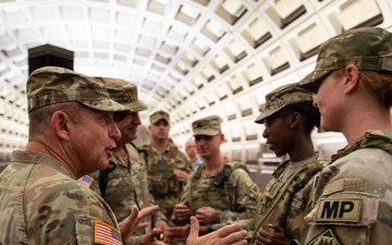 Maj. Gen. Bobby Ginn, Jr., The Adjutant General of the Mississippi National Guard, Visits Soldiers of the 112th Military Police Battalion