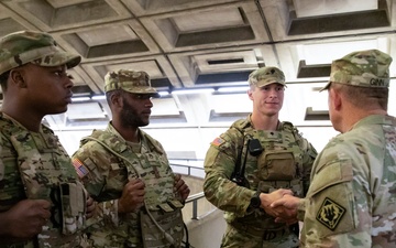 Maj. Gen. Bobby Ginn, Jr., The Adjutant General of the Mississippi National Guard, Visits Soldiers of the 112th Military Police Battalion