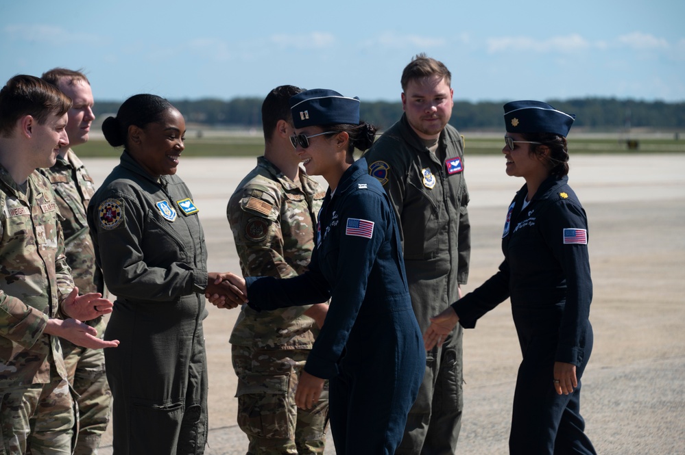 U.S. Air Force Thunderbirds perform at the 2025 Joint Base Andrews Air Show