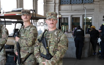 West Virginia National Guard Patrol at Union Station