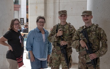 201st Field Artillery Regiment Patrols Union Station