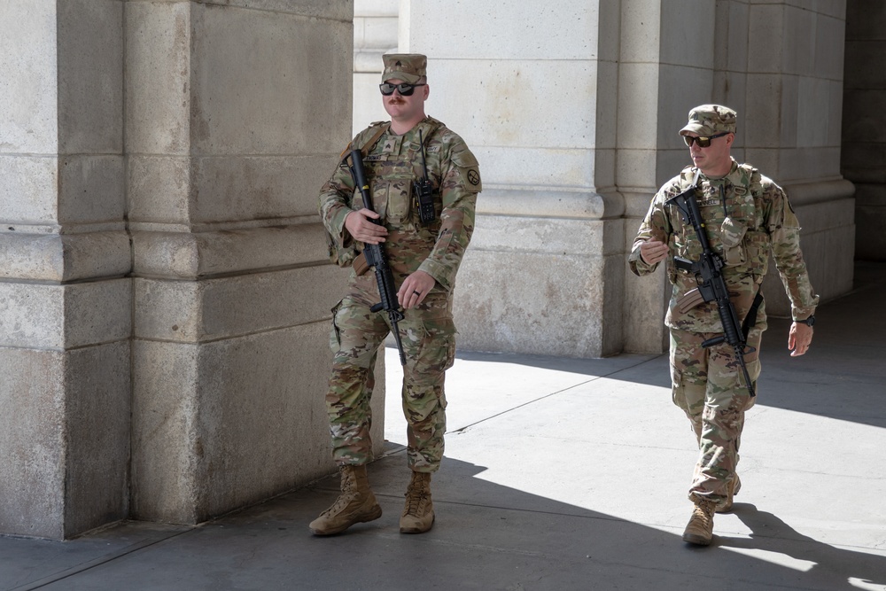 201st Field Artillery Regiment Patrols Union Station